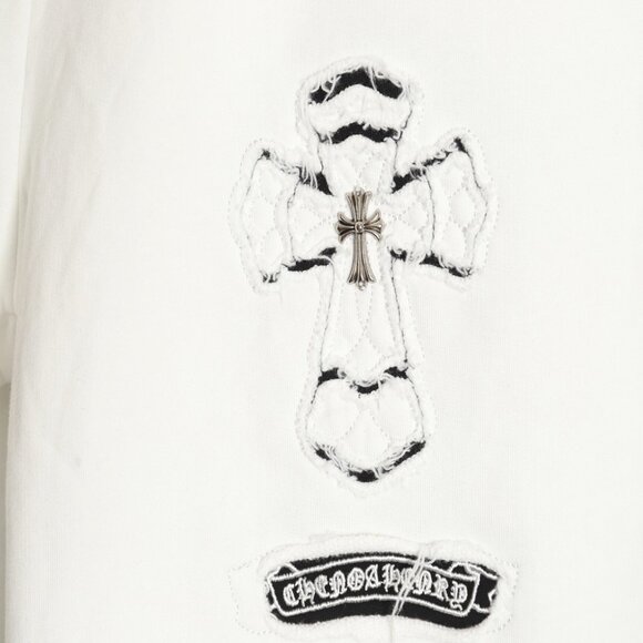 Chrome Hearts Plus Cross Horseshoe Hoodie White - Picture 4 of 9